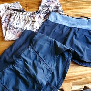 Lot of 3 Skirt Shorts Lululemon, Nike and other